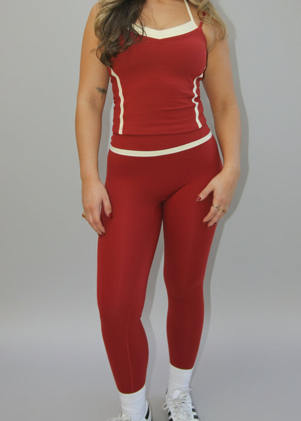 The Gym leggings - Deep Red