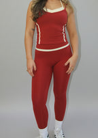 The Gym leggings - Deep Red