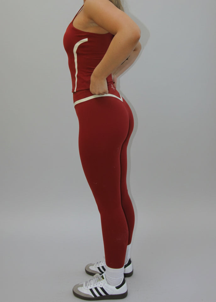 The Gym leggings - Deep Red