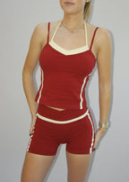 The Gym Shorts - Deep Red