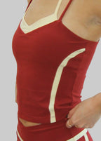 The Gym Top - Deep Red
